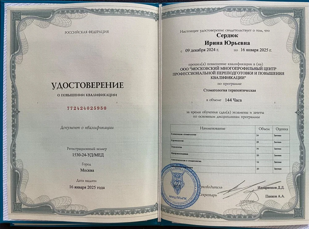 Сердюк Ирина Юрьевна